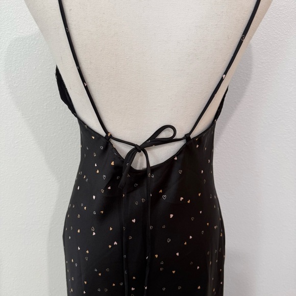 Free People Intimately Easy to Love Slip Dress Heart Print, Size Small - Picture 5 of 11